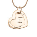 Personalised Love Forever pendant in rose gold finish