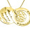 Personalised My Family Tree Dome Necklace - 18ct Gold Plated