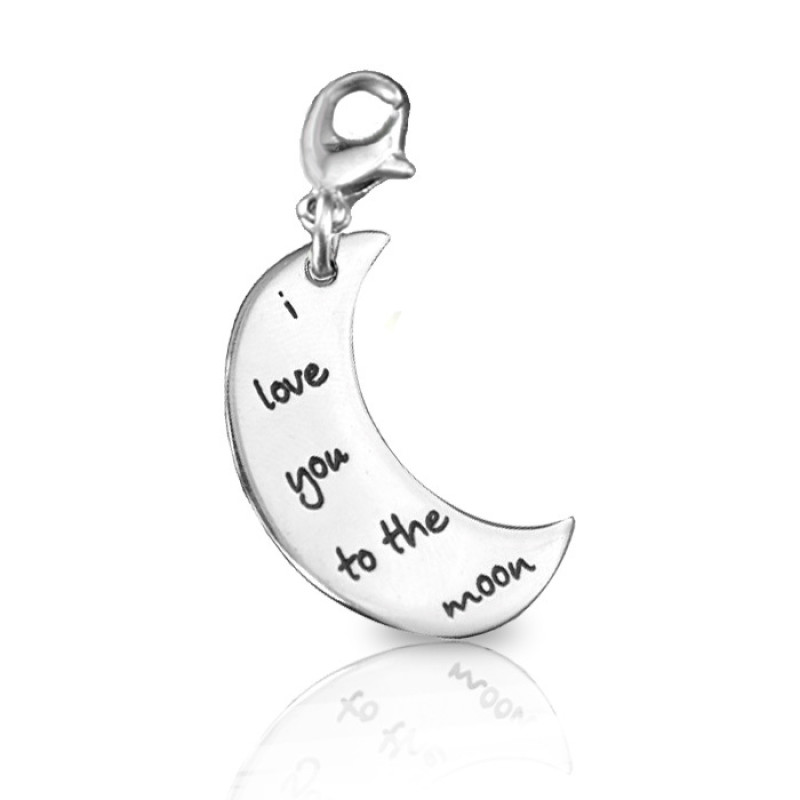 Personalised Moon Charm jewellery