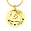 Personalised Mother's Disc Single Necklace - 18ct Gold Plated