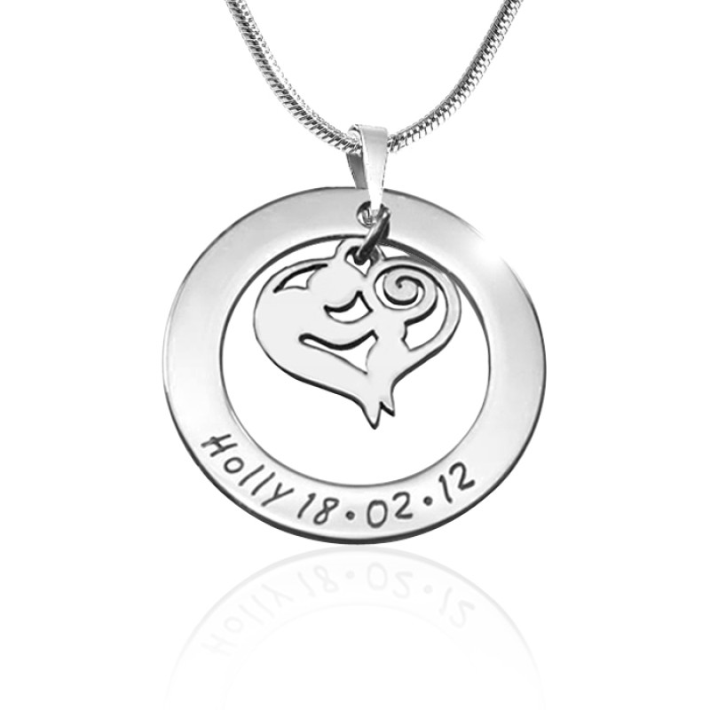 Personalised Mother’s Love Necklace - Sterling Silver Personalised Mother’s Love Necklace in sterling silver