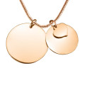 Personalised Mother Forever pendant necklace in rose gold plated finish