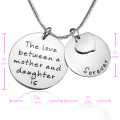 Mother Forever Silver Pendant Detail Personalised Mother Forever Necklace silver pendant detail