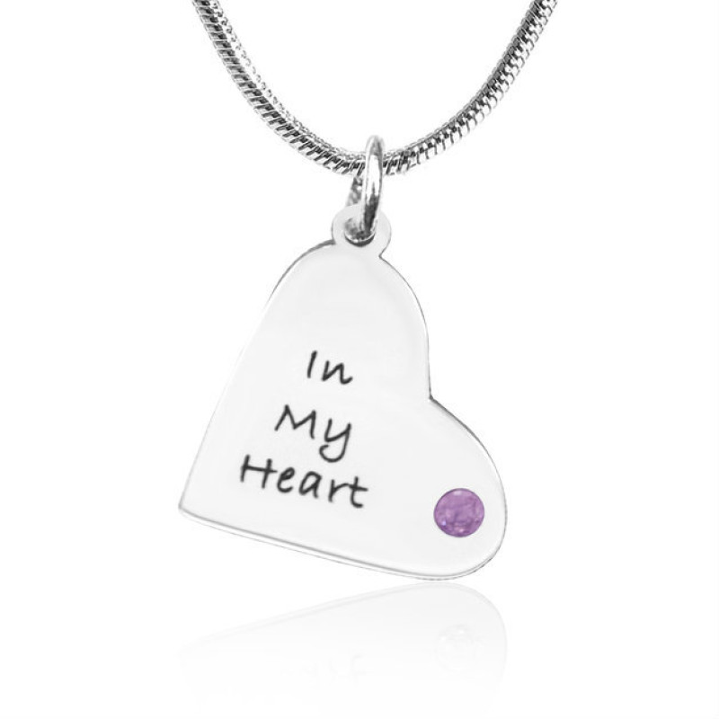 Mother's Heart Silver Pendant Mother's Heart silver pendant necklace