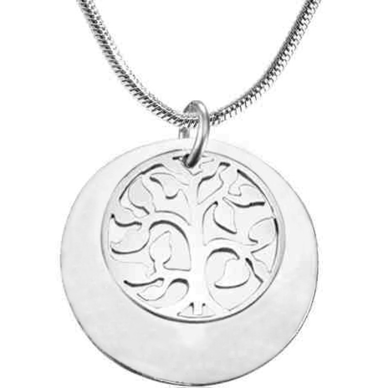My Family Tree Single Disc Necklace Personalised My Family Tree single disc necklace