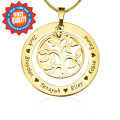 Personalised My Family Tree Necklace – 18ct Gold Plated Personalised My Family Tree Necklace in 18ct gold plated finish