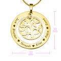 Personalised My Family Tree Necklace Size Guide Size guide for the Personalised My Family Tree Necklace