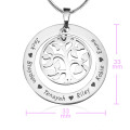 My Family Tree necklace size reference image