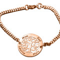 Personalised My Tree Bracelet Rose gold personalised My Tree Bracelet