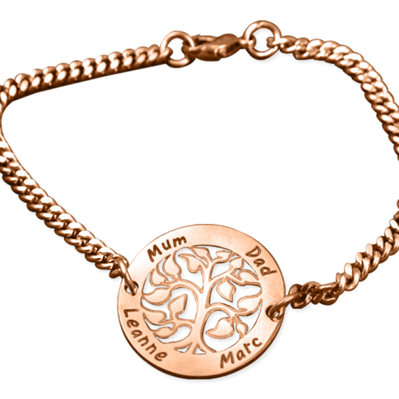 Personalised My Tree Bracelet Rose gold personalised My Tree Bracelet