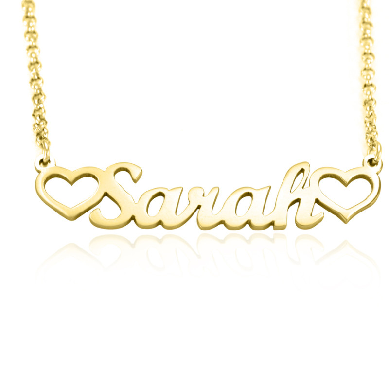 Heart Personalised Name Necklace Personalised name necklace with heart detail