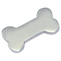 Blank Silver Paw Bone Charm Blank silver dog bone charm with paw detail