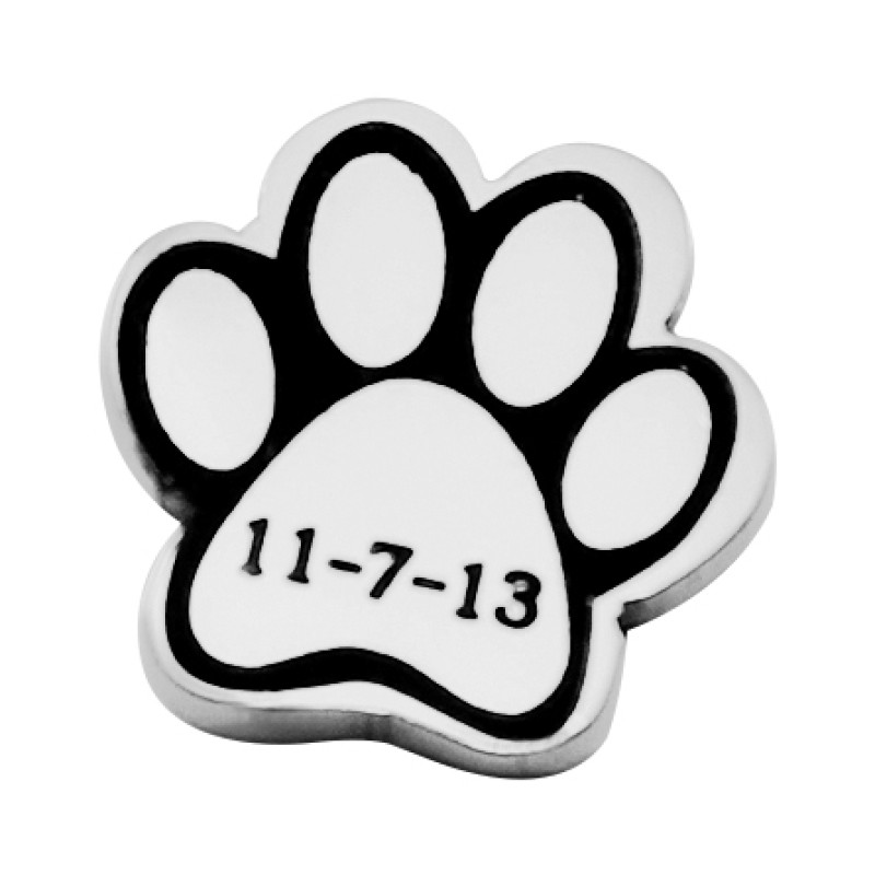 Personalised Paw Silver Charm Dream Locket