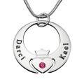 Personalised Queen of My Heart Necklace Personalised Queen of My Heart sterling silver necklace