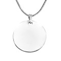 Personalised Swirls of Time Disc Necklace Personalised Swirls of Time disc necklace in sterling silver