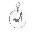 Personalised shoe lover charm handcrafted to order