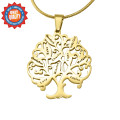 Personalised Tree of My Life Necklace in Gold Personalised Tree of My Life Necklace in gold