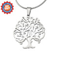 Personalised Tree of My Life necklace in sterling silver