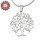 Personalised Tree of My Life Necklace 10 - Sterling Silver