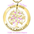 Tree of My Life Washer Necklace Product View Personalised Tree of My Life washer necklace product view