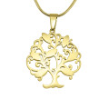 Personalised Tree of My Life Necklace Gold View Personalised Tree of My Life necklace in gold finish