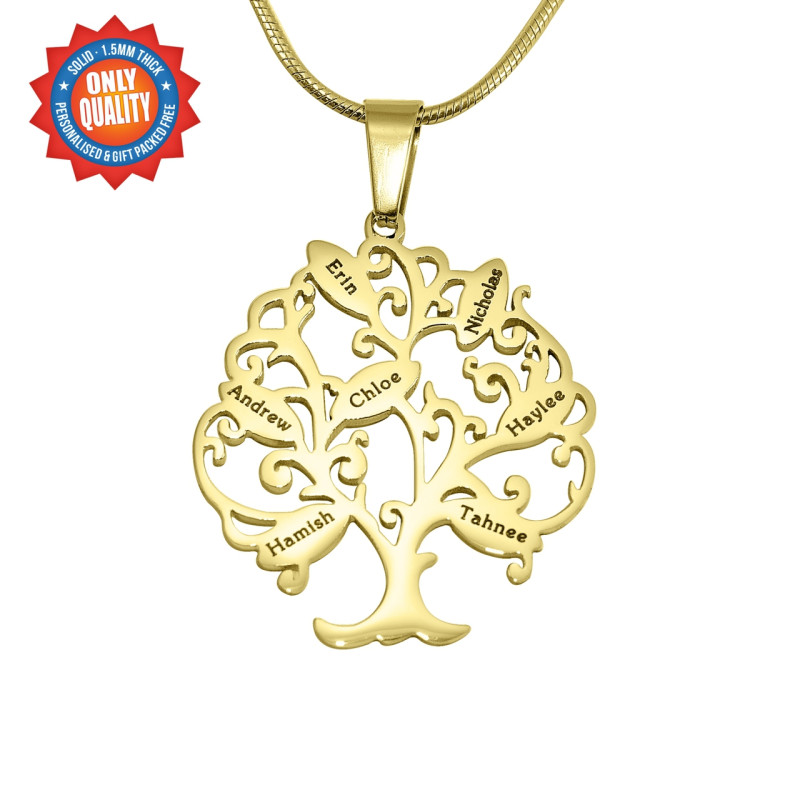 Personalised Tree of My Life Necklace Personalised Tree of My Life necklace with up to 7 names