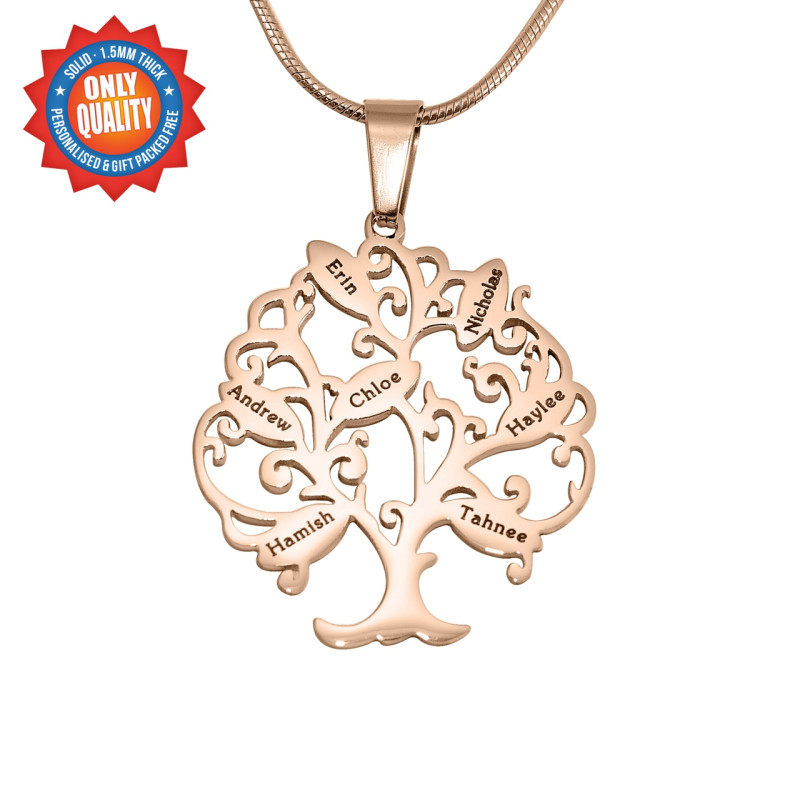 Personalised Tree of My Life Necklace Personalised Tree of My Life Necklace with family tree-style pendant