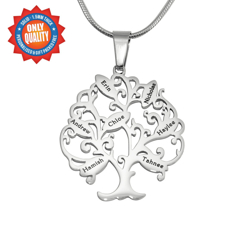 Personalised Tree of My Life Necklace Personalised Tree of My Life necklace with space for up to 7 names