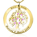 Tree of My Life Washer 7 Gold Pendant Gold Tree of My Life Washer 7 pendant