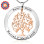 Personalised Tree of My Life Washer 8 - Two Tone - Rose Gold Tree