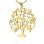 Personalised Tree of My Life Necklace 8 - 18ct Gold Plated