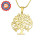Personalised Tree of My Life Necklace 9 - 18ct Gold Plated
