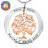 Personalised Tree of My Life Washer 9 - Two Tone - Rose Gold Tree