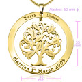 Personalised Tree of My Life washer pendant detail