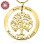 Personalised Tree of My Life Washer 9 - 18ct Gold Plated