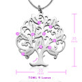 Personalised Tree of My Life Necklace Alternate View Alternate view of the Personalised Tree of My Life sterling silver necklace
