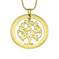 Tree of My Life Washer 7 Gold Pendant Tree of My Life Washer 7 pendant in gold