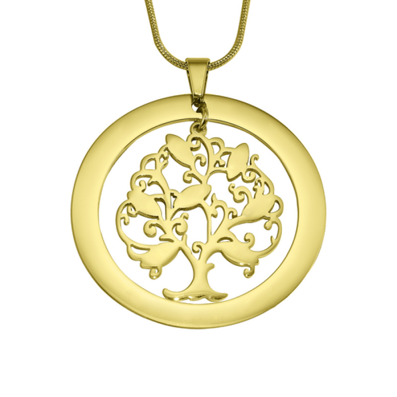 Tree of My Life Washer 7 Gold Pendant Tree of My Life Washer 7 pendant in gold
