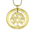 Personalised Tree of My Life Washer 7 Gold Pendant Personalised Tree of My Life Washer 7 gold pendant