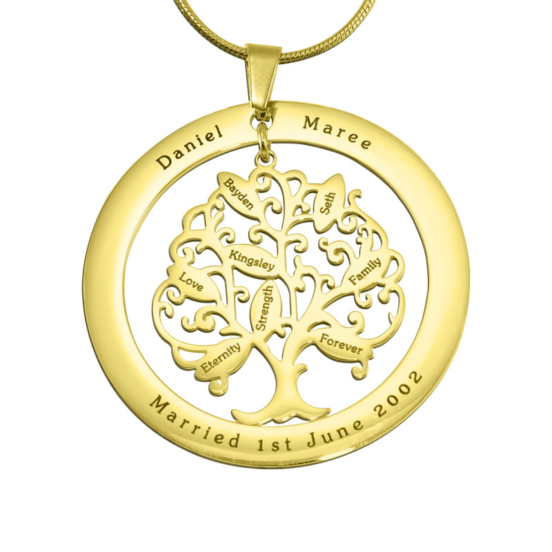 Personalised Tree of My Life Washer 8 Personalised Tree of My Life Washer 8 necklace