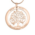 Tree of My Life Washer Pendant Personalised Tree of My Life washer pendant in rose gold