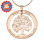 Personalised Tree of My Life Washer 10 - 18ct Rose Gold Plated