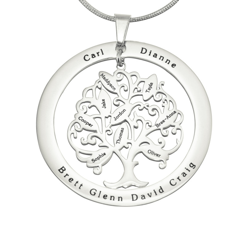 Tree of My Life Washer 9 Pendant Personalised Tree of My Life Washer 9 pendant