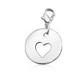 Personalised cut out heart charm product image
