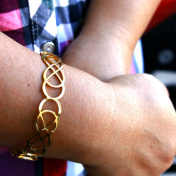 Personalised Endless Double Infinity Bangles Personalised Endless Double Infinity Bangles