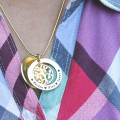Personalised My Family Tree Dome Necklace Personalised My Family Tree Dome Necklace product view