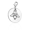 Personalised angel charm jewellery