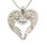 Personalised Angels Heart Necklace with Heart Insert