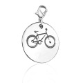 Personalised bike charm jewellery