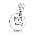 Personalised bird charm jewellery